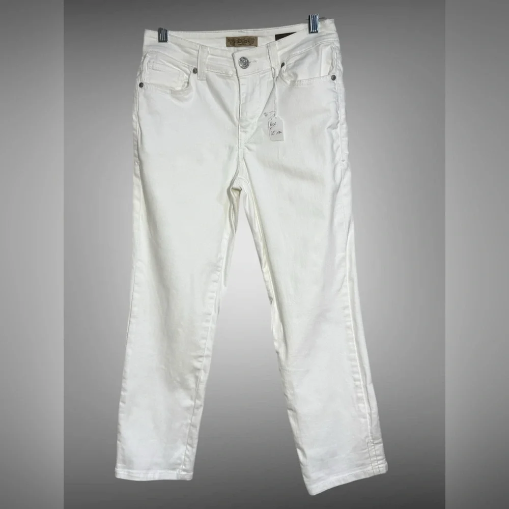 Nine West Vintage America White Stretch Jeans Size 2 Skinny - Picture 5 of 15